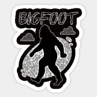 Pop Art Design Bigfoot Sticker